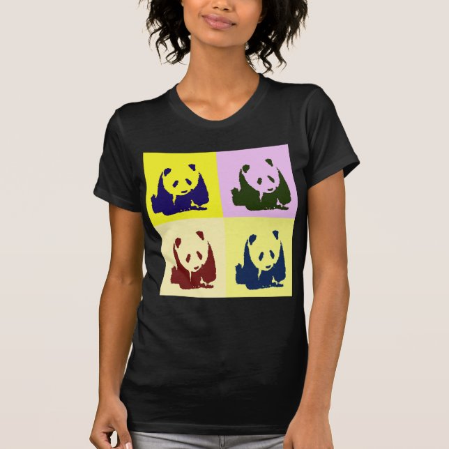 Pop Art Baby Pandas T Shirt (Framsida)