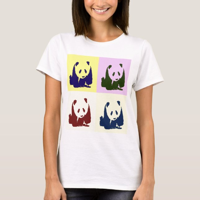 Pop Art Baby Pandas T Shirt (Framsida)