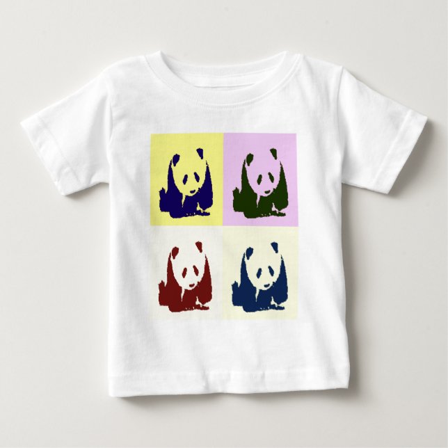 Pop Art Baby Pandas T-shirt (Framsida)