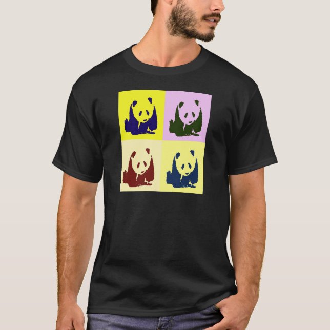 Pop Art Baby Pandas Tee Shirt (Framsida)