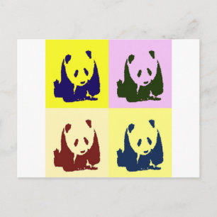 Pop Art Baby Pandas Vykort