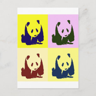 Pop Art Baby Pandas Vykort