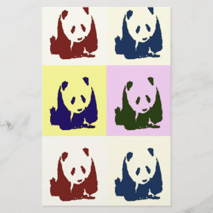 Pop Art Babybjörnar Brevpapper
