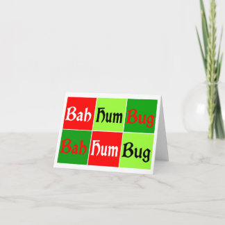 Pop Art BAH HUMBUG! Helgkort