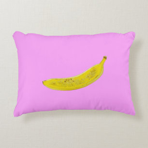 Pop Art Banana i gult Prydnadskudde
