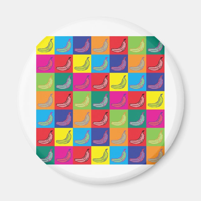 Pop Art Banana Magnet (Framsidan)