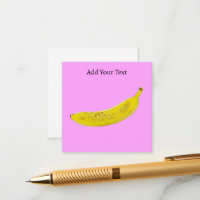 Pop Art Banana Rosa Bakgrund Personlig