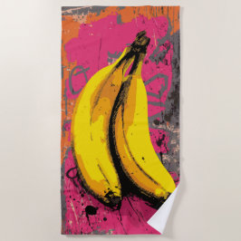 Pop Art-Bananer med Urban Splash-bakgrund