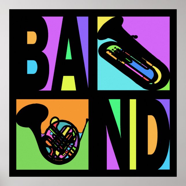 POP ART BAND POSTER (Framsidan)