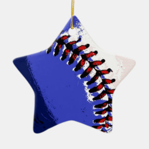 Pop Art Baseball Julgransprydnad Keramik