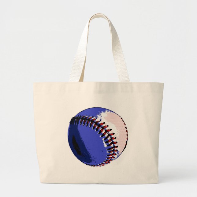 Pop Art Baseball Jumbo Tygkasse (Framsidan)