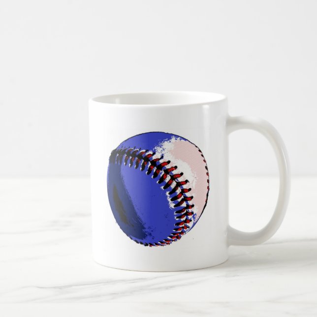 Pop Art Baseball Kaffemugg (Höger)