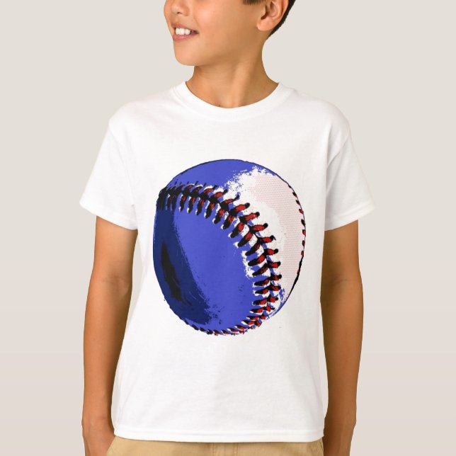 Pop Art Baseball T-shirt (Framsida)