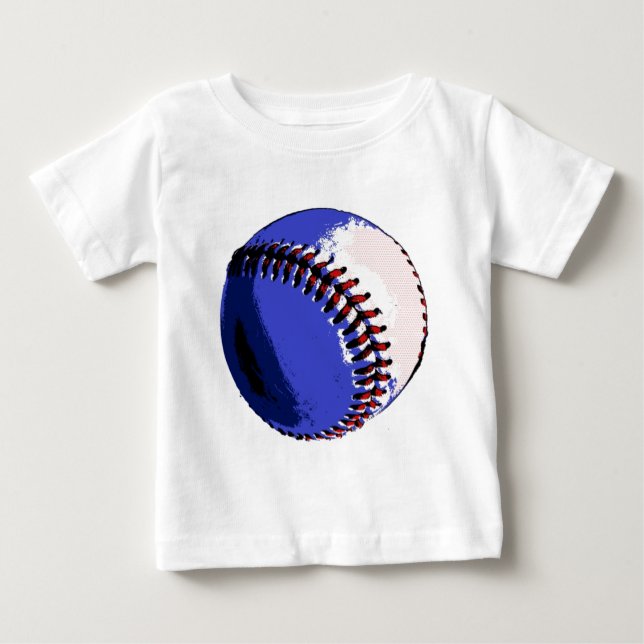 Pop Art Baseball Tee Shirt (Framsida)