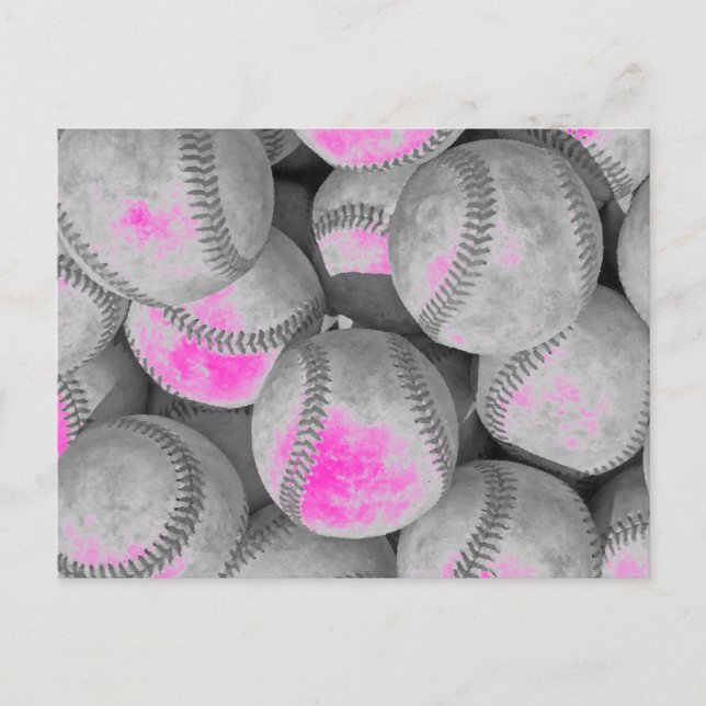 Pop Art Baseball-vykort Vykort (Framsida)