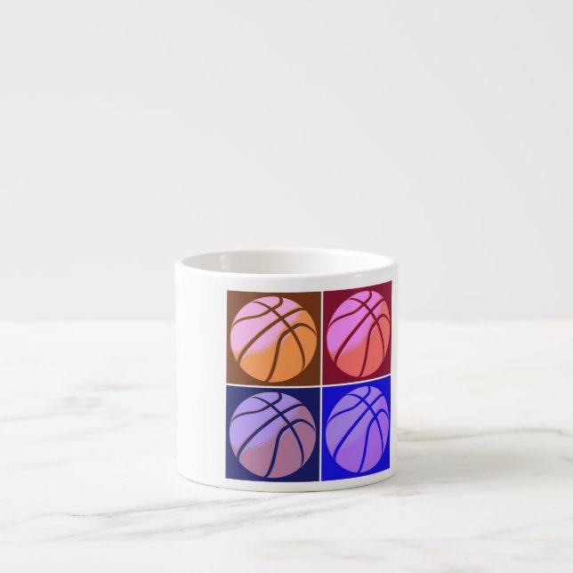 Pop Art Basketball Espressomugg (Framsidan)