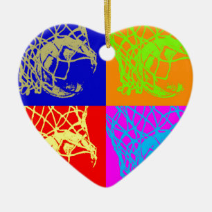 Pop Art Basketball Julgransprydnad Keramik