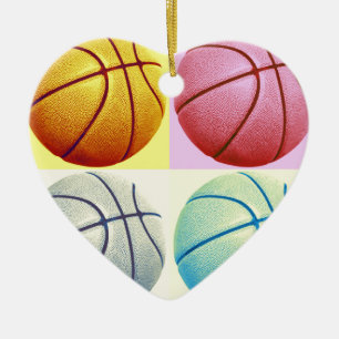 Pop Art Basketball Julgransprydnad Keramik