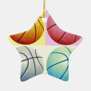 Pop Art Basketball Julgransprydnad Keramik