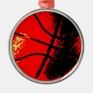 Pop Art Basketball Julgransprydnad Metall