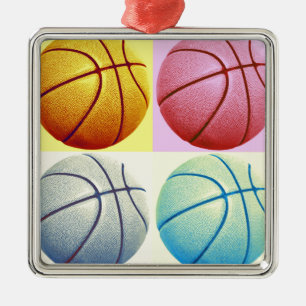 Pop Art Basketball Julgransprydnad Metall