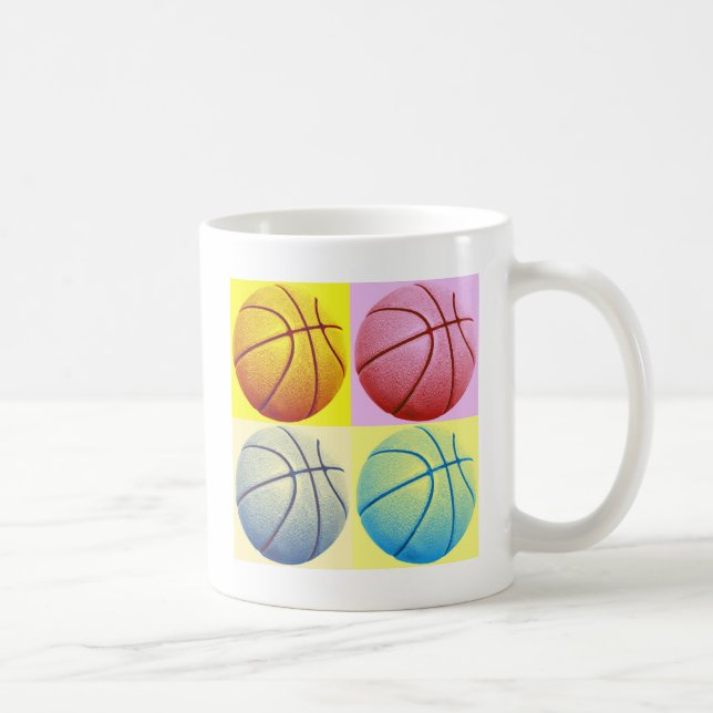 Pop Art Basketball Kaffemugg (Höger)