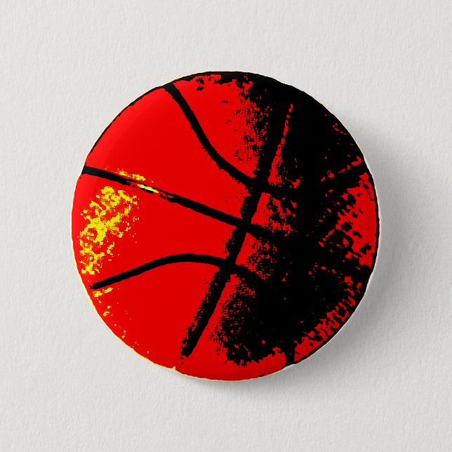 Pop Art Basketball Knapp (Framsida)