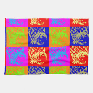 Pop Art Basketball Kökshandduk