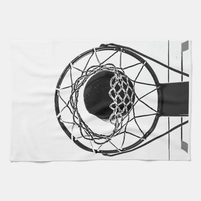 Pop Art Basketball Kökshandduk (Horisontell)