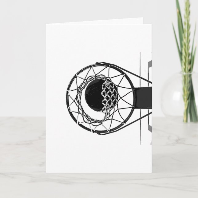 Pop Art Basketball Kort (Framsida)