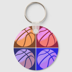 Pop Art Basketball Nyckelring