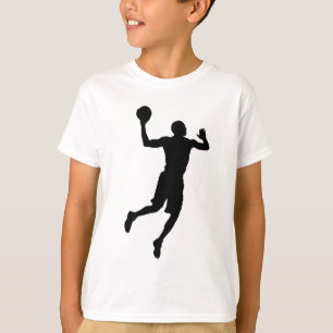 Pop Art Basketball Player Silhouette Tee Shirt