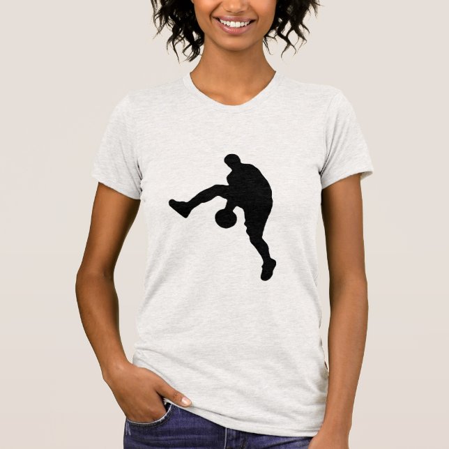 Pop Art Basketball Player Silhouette Tröja (Framsida)