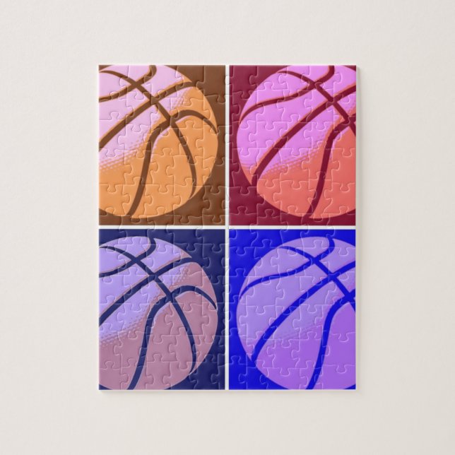 Pop Art Basketball Pussel (Vertikal)