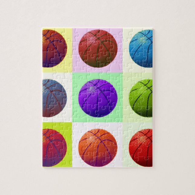 Pop Art Basketball Pussel (Vertikal)