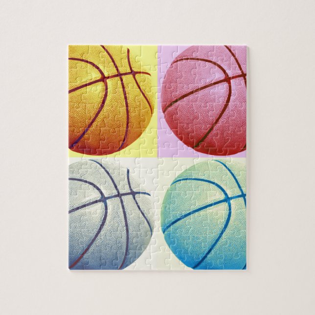 Pop Art Basketball Pussel (Vertikal)