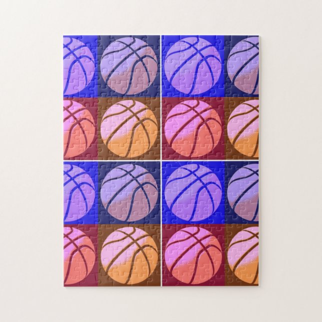 Pop Art Basketball Pussel (Vertikal)
