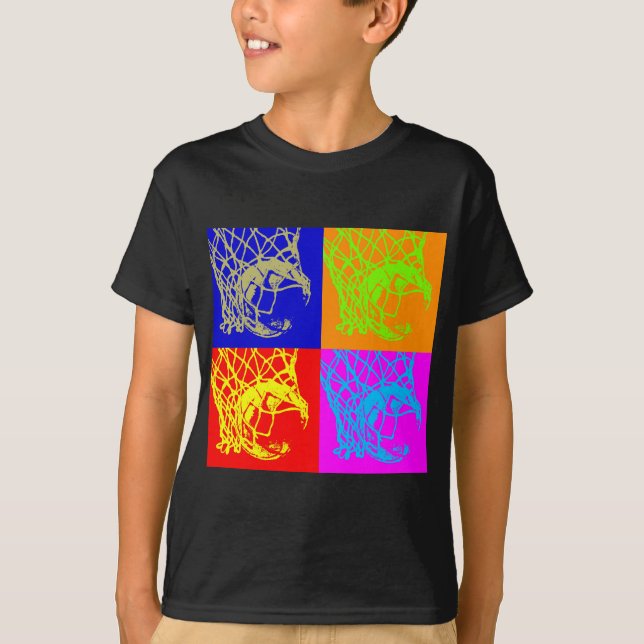 Pop Art Basketball T-shirt (Framsida)