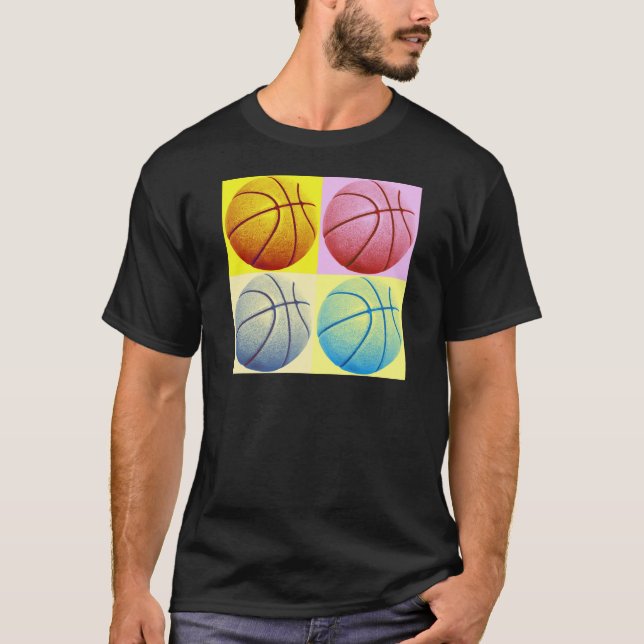 Pop Art Basketball T-shirt (Framsida)