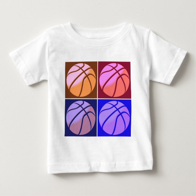 Pop Art Basketball T-shirt (Framsida)