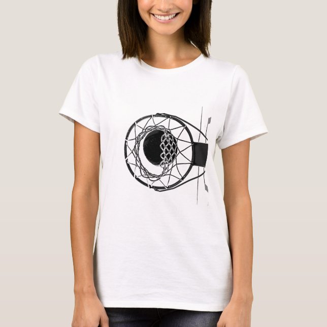 Pop Art Basketball Tee Shirt (Framsida)