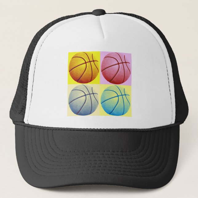 Pop Art Basketball Truckerkeps (Framsida)