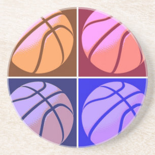 Pop Art Basketball Underlägg Sandsten