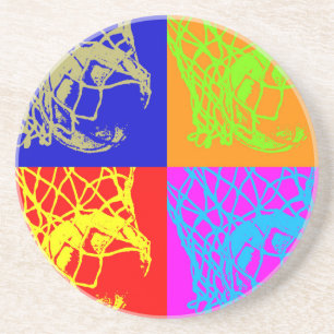 Pop Art Basketball Underlägg Sandsten