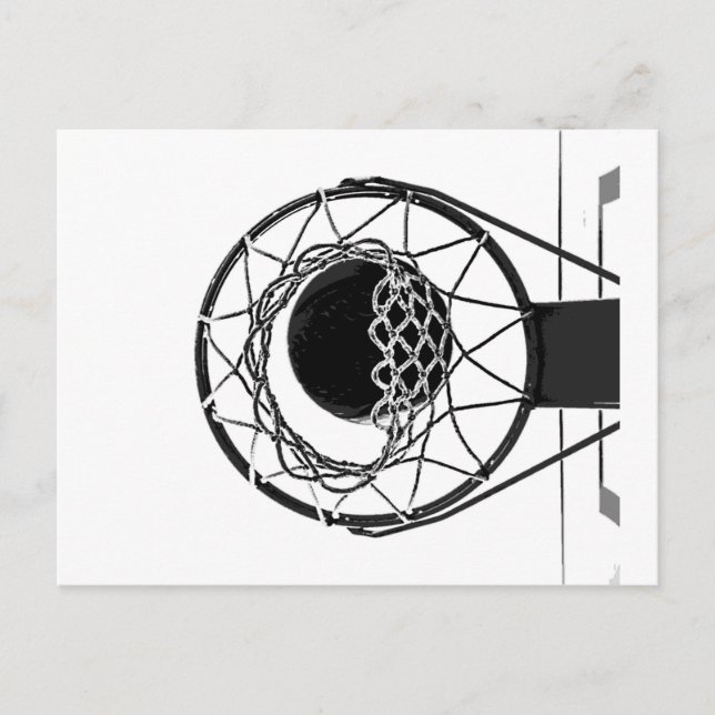 Pop Art Basketball Vykort (Framsida)