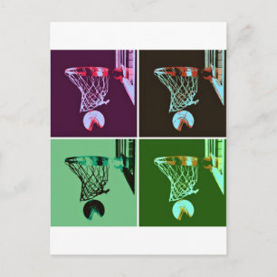 Pop Art Basketball Vykort