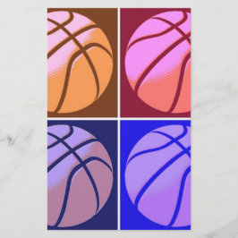 Pop Art Basketboll Brevpapper