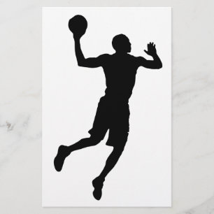 Pop Art Basketspelare Silhuett Brevpapper