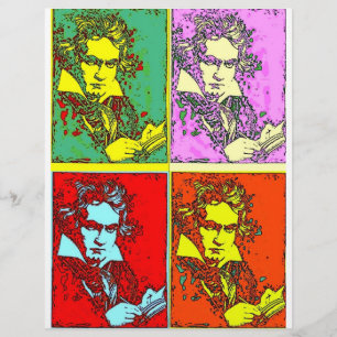 Pop-art Beethoven Reklamblad
