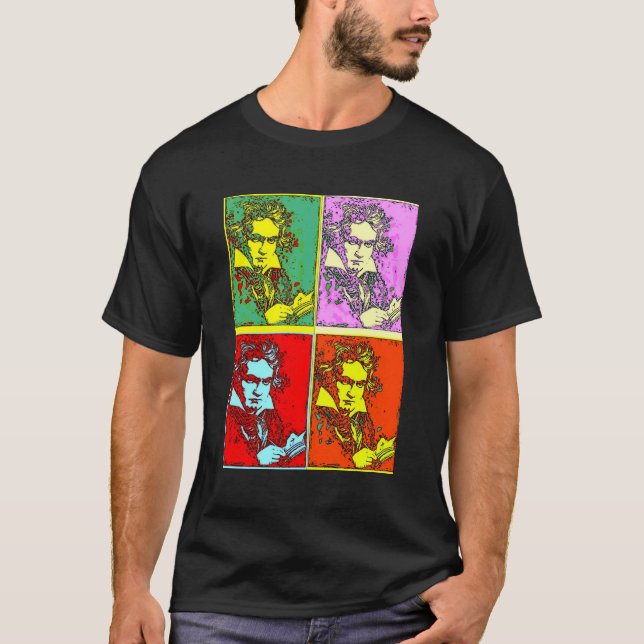 Pop-art Beethoven T-shirt (Framsida)